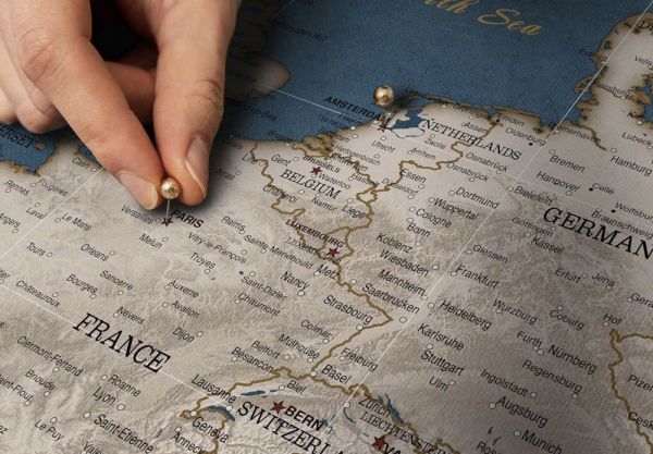 Mapa korkowa Mapa korkowa dla podróżnika