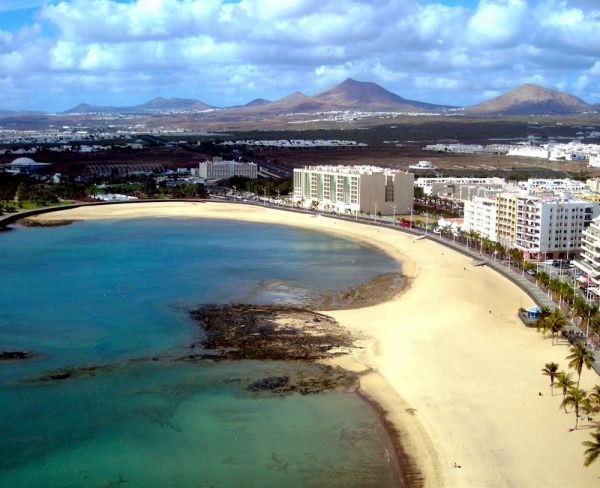 Playa del Reducto Lanzarote  Playa del Reducto Plaża Lanzarote